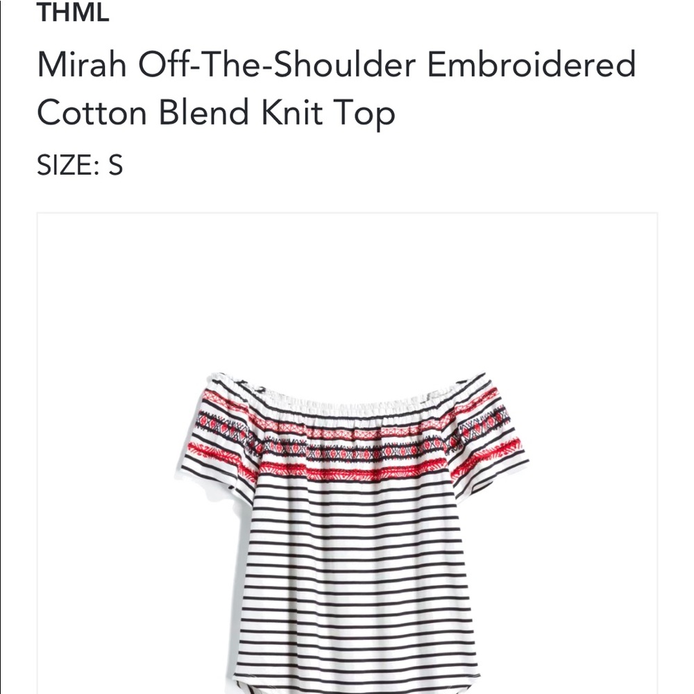 STITCH FIX Off The Shoulder Blouse
